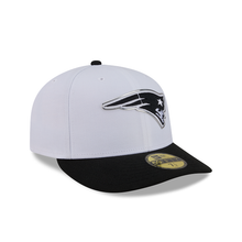 Load image into Gallery viewer, New England Patriots 59Fifty White &amp; Black Pre-Curved Bill 5950 New Era Fitted Cap