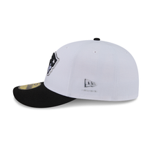 Load image into Gallery viewer, New England Patriots 59Fifty White &amp; Black Pre-Curved Bill 5950 New Era Fitted Cap