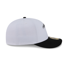 Load image into Gallery viewer, New England Patriots 59Fifty White &amp; Black Pre-Curved Bill 5950 New Era Fitted Cap