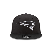 Load image into Gallery viewer, New England Patriots New Era 9Fifty Black and White 950 Snapback Hat