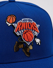 Load image into Gallery viewer, New York Knicks NBA 950AF 9Fifty A Frame Cartoon New Era Curved Bill Snapback Hat