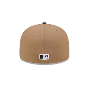 New York Mets 59Fifty 5950 Tan Grey Fuschia New Era Fitted Cap