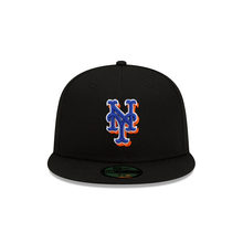 Load image into Gallery viewer, New York Mets 59Fifty 5950 Black New Era Fitted Cap