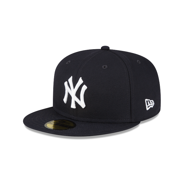 New York Yankees New Era 59Fifty 5950 Navy & White Fitted Cap