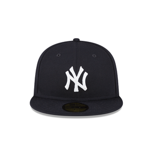 New York Yankees New Era 59Fifty 5950 Navy & White Fitted Cap