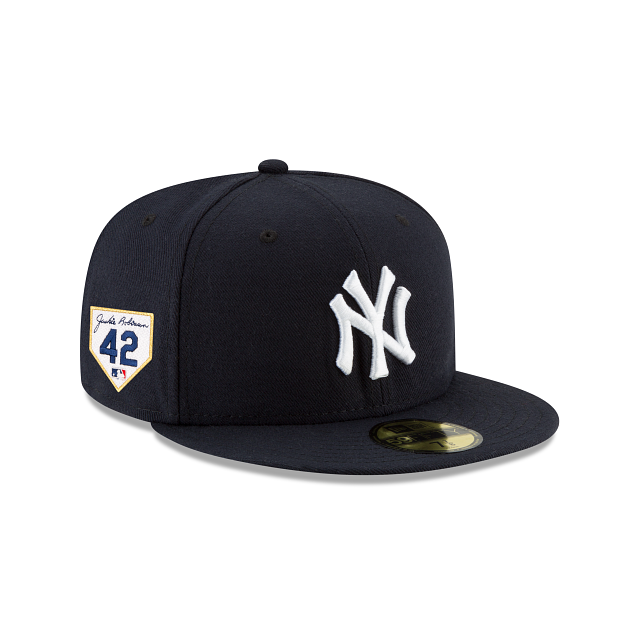 New York Yankees New Era 59Fifty 5950 Jackie Robinson Side patch Fitted Cap