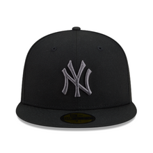 Load image into Gallery viewer, New York Yankees New Era 59fifty 5950 Black &amp; Charcoal Gray Fitted Hat