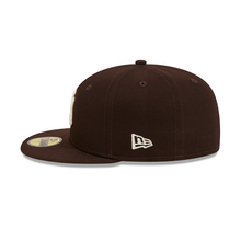 Load image into Gallery viewer, New York Yankees New Era 59fifty 5950 Brown &amp; Ivory Fitted Hat