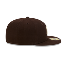 Load image into Gallery viewer, New York Yankees New Era 59fifty 5950 Brown &amp; Ivory Fitted Hat