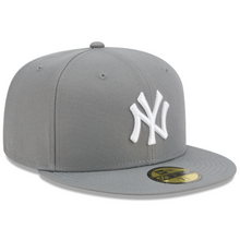 Load image into Gallery viewer, New York Yankees New Era 59fifty 5950 Gray &amp; White Fitted Hat