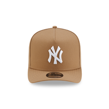 Load image into Gallery viewer, New York Yankees New Era Tan &amp; White 9Fifty 950 A Frame Curved Bill Snapback Hat