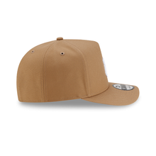 Load image into Gallery viewer, New York Yankees New Era Tan &amp; White 9Fifty 950 A Frame Curved Bill Snapback Hat