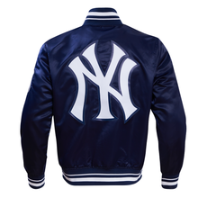 Load image into Gallery viewer, New York Yankees Script Tail Rib Satin Pro Standard Jacket