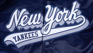 New York Yankees Script Tail Rib Satin Pro Standard Jacket