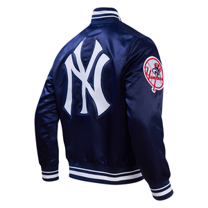 New York Yankees Script Tail Rib Satin Pro Standard Jacket