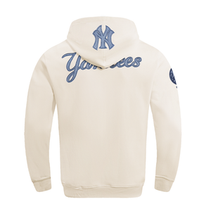 New York Yankees Varsity Blues Pro Standard Linen Cream Color Hoodie