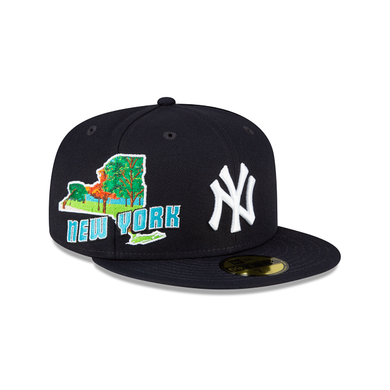 New York Yankees State View Side Patch 59Fifty 5950 New Era Fitted Cap