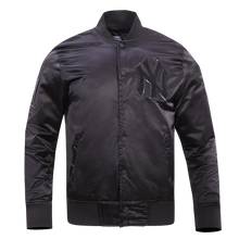 Load image into Gallery viewer, New York Yankees Triple Black Pro Standard Satin Jacket