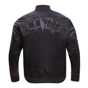 New York Yankees Triple Black Pro Standard Satin Jacket