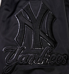 New York Yankees Triple Black Pro Standard Satin Jacket