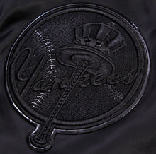 Load image into Gallery viewer, New York Yankees Triple Black Pro Standard Satin Jacket