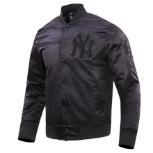 Load image into Gallery viewer, New York Yankees Triple Black Pro Standard Satin Jacket