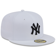Load image into Gallery viewer, New York Yankees New Era 59fifty 5950 White &amp; Black Fitted Hat