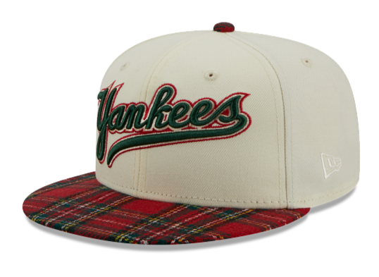 New York Yankees New Era 9Fifty 950 Plaid Visor Snapback Cap