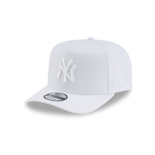 Load image into Gallery viewer, New York Yankees New Era White on White 9Fifty 950 A Frame Curved Bill Snapback Hat