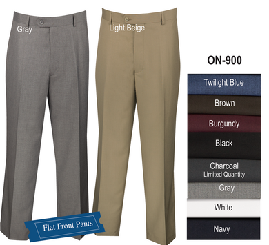 Regular Fit Luxurious Wool Feel Dress Pants By Vinci in 9 Colors