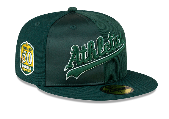 Oakland Athletics New Era 59Fifty 5950 Triple Green Satin