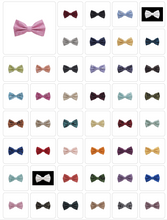 Load image into Gallery viewer, Paisley Design Bow Tie &amp; Pocket Square Hanky in 45 Colors # BT600