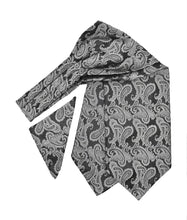 Load image into Gallery viewer, Paisley Microfiber Ascot &amp; Pocket Square