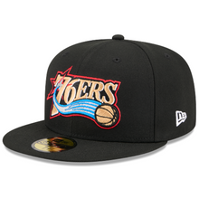 Load image into Gallery viewer, Philadelphia 76ers New Era 59Fifty Fitted Hardwood Series Hat 60839886