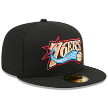 Load image into Gallery viewer, Philadelphia 76ers New Era 59Fifty Fitted Hardwood Series Hat 60839886