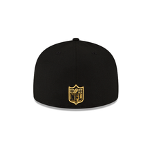 Load image into Gallery viewer, Philadelphia Eagles New Era Black Gold Metallic 59Fifty Fitted Cap