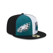 Load image into Gallery viewer, Philadelphia Eagles 59Fifty 5950 New Era Sideline Fitted Cap