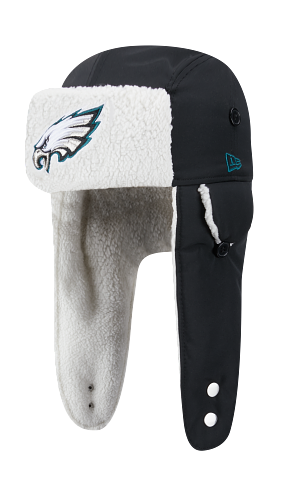 Philadelphia Eagles New Era Black Trapper Hat