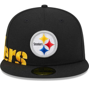 Pittsburg Steelers New Era 59Fifty 5950 Big Arch Logo Fitted Cap