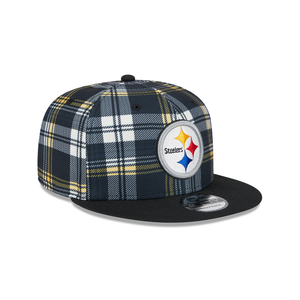 Pittsburgh Steelers New Era 9Fifty 950 Snapback Plaid Cap