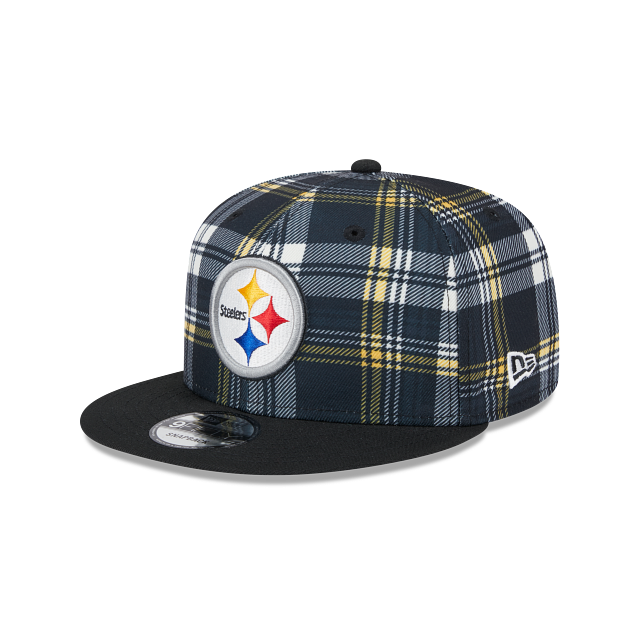 Pittsburgh Steelers New Era 9Fifty 950 Snapback Plaid Cap