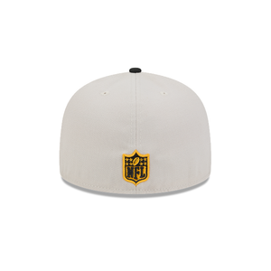 Pittsburgh Steelers Cream Gold New Era Sideline 59Fifty 5950 Fitted Cap