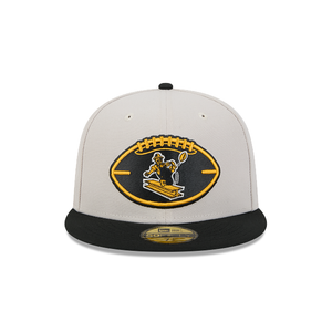 Pittsburgh Steelers Cream Gold New Era Sideline 59Fifty 5950 Fitted Cap