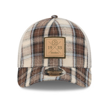 Load image into Gallery viewer, Pittsburgh Steelers Plaid New Era 9Forty 940 Adjustable Fit Curved Bill Trucker Hat