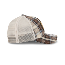 Load image into Gallery viewer, Pittsburgh Steelers Plaid New Era 9Forty 940 Adjustable Fit Curved Bill Trucker Hat