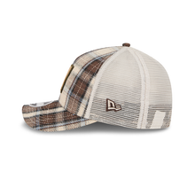 Load image into Gallery viewer, Pittsburgh Steelers Plaid New Era 9Forty 940 Adjustable Fit Curved Bill Trucker Hat