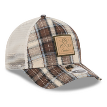 Load image into Gallery viewer, Pittsburgh Steelers Plaid New Era 9Forty 940 Adjustable Fit Curved Bill Trucker Hat