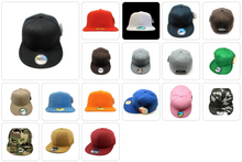 Load image into Gallery viewer, Plain Snapback Cap In 18 Colors # 1404-05