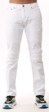 Load image into Gallery viewer, Premium Washed Slim Fit Stretch Denim with Moto Panel Trim Jeans  # BP0508