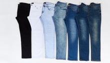 Load image into Gallery viewer, Premium Washed Slim Skinny Fit Stretch Denim Jeans # P005